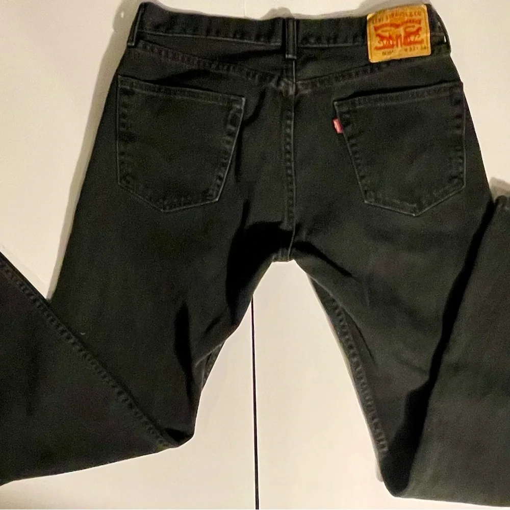 Levi's 505 Men's Regular Fit Jean, 33Wx34L - Black vintage